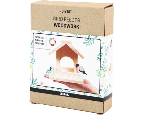 DIY vogelvoederset van hout