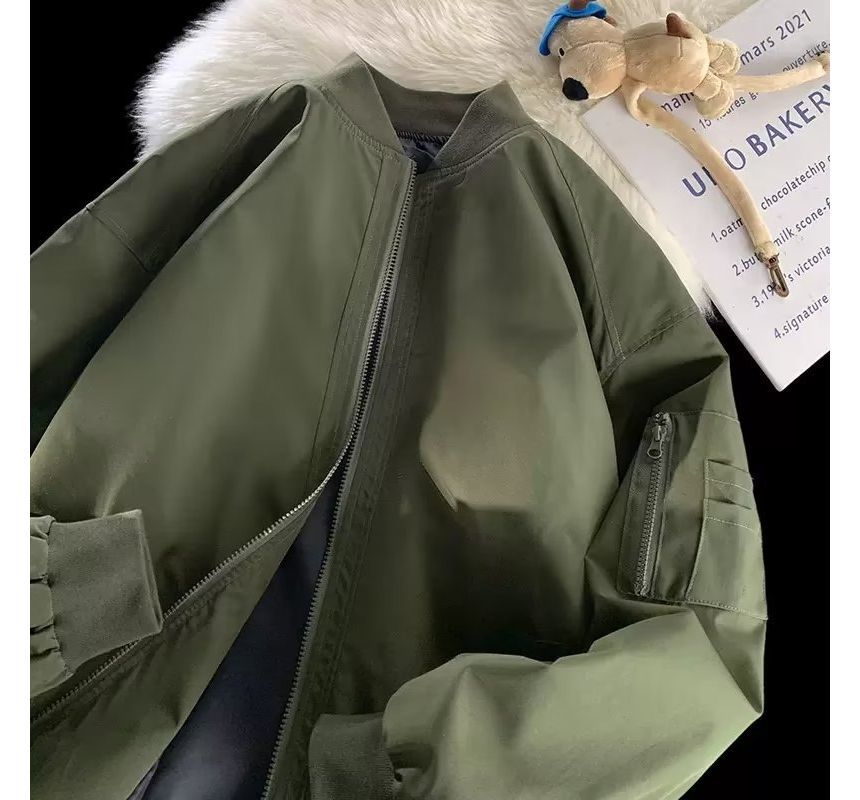 Lefitt - Oversized bomberjack met rits