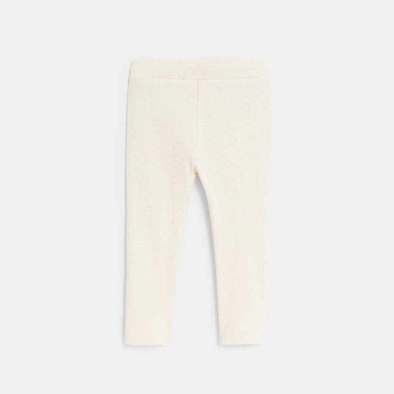 Legging uni beige bébé fille Beige