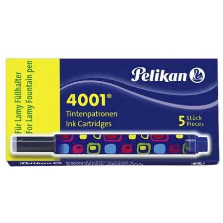Pelikan Großraum-Tintenpatrone, bunt bedruckt, 5 Stück