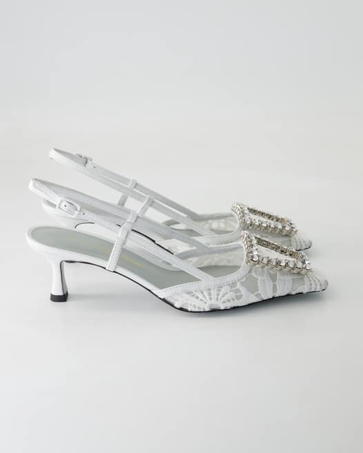 Konstantin Starke Vittoria Slingpumps in Weiß