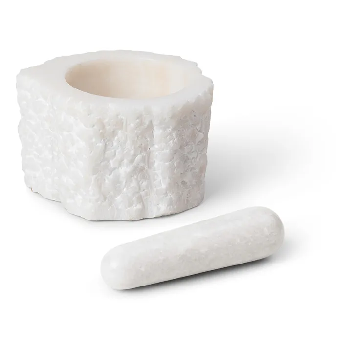 Ferm Living Mortier Petra en quartz | Blanc