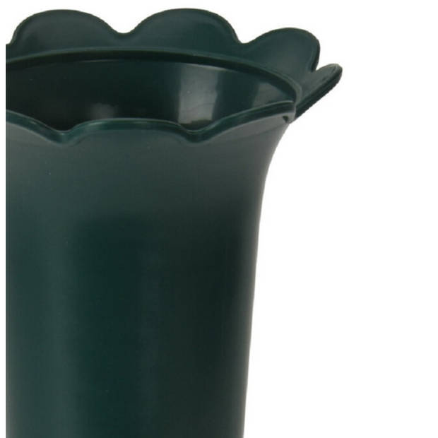 Grafvaasje - 31cm- donkergroen