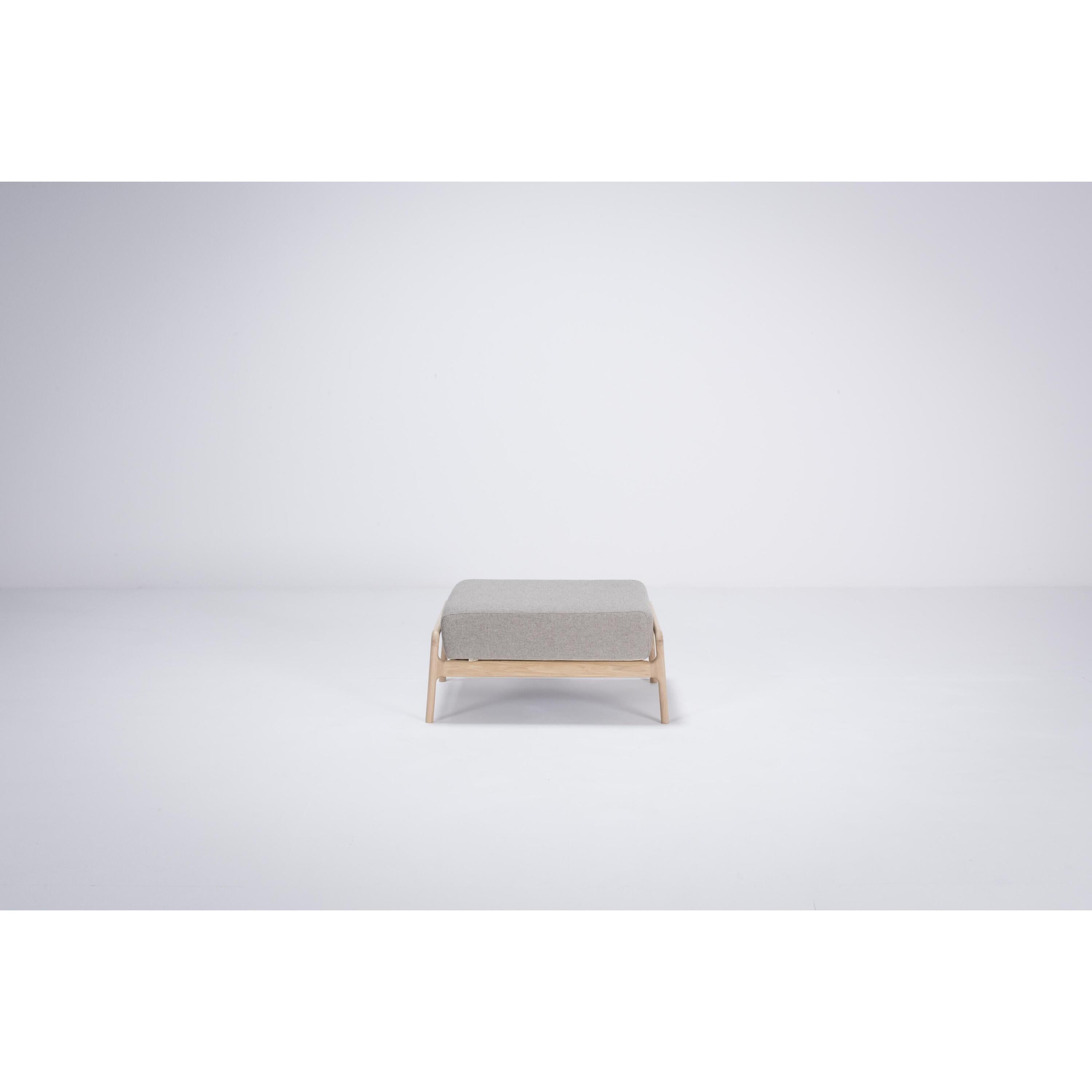 Fawn hocker natural Dakar Leather Whiskey