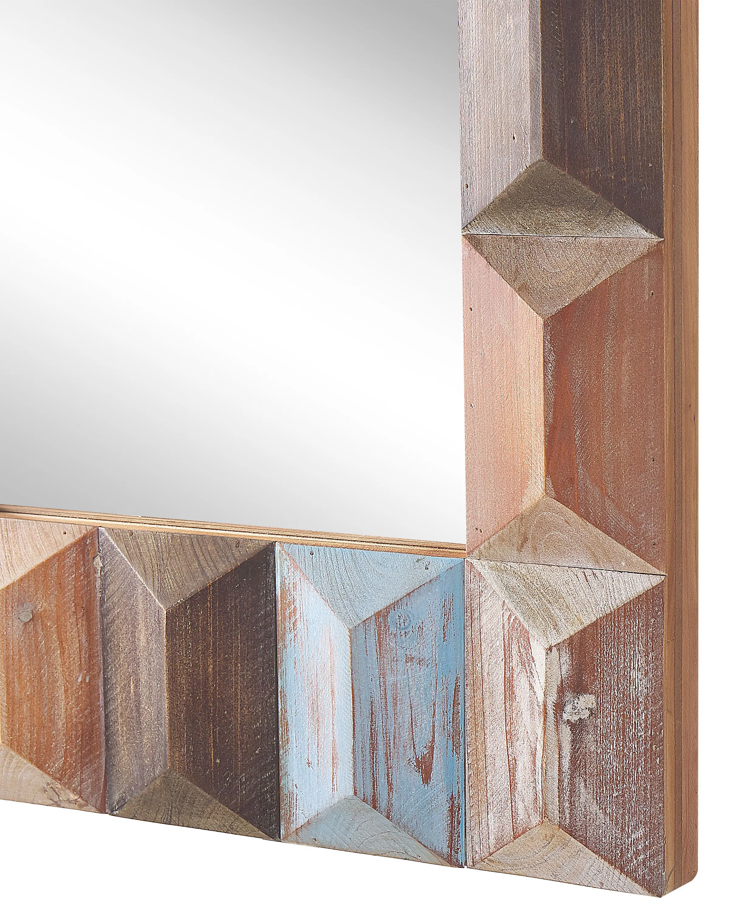 Wandspiegel HIZOTE 63 cm 90 cm Dennenhout Bruin