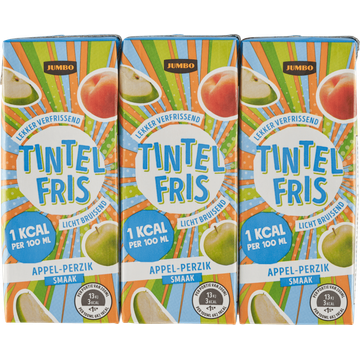 Jumbo Tintelfris Appel-Perzik Smaak 6 x 200ML