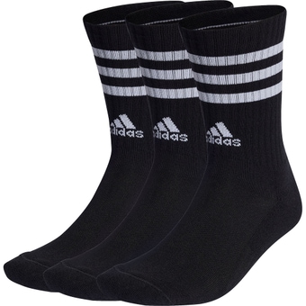 Adidas 3-Stripes Cushioned Crew Socken Black / White