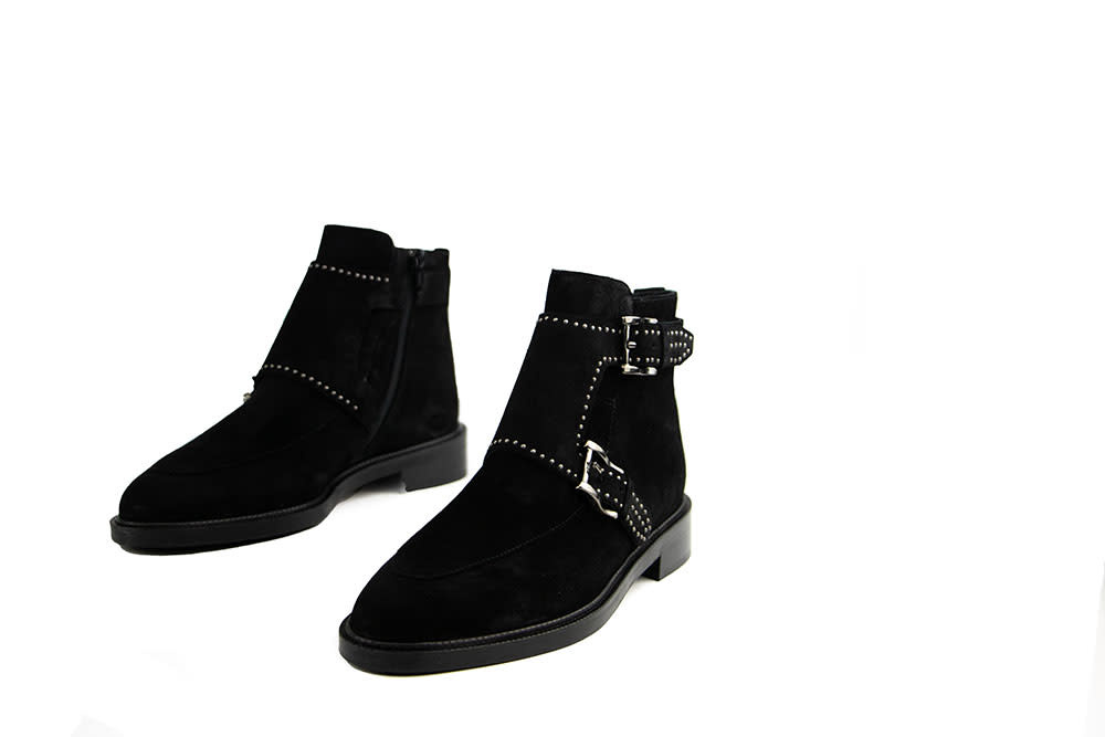 Pertini Enkellaars Black Faraon Studs