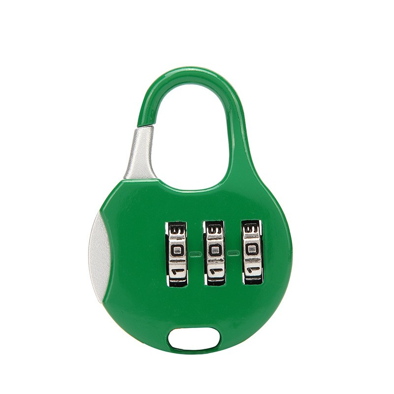 (5er Set) 5cm Mini Reise Gepäck Koffer Zahlenschloss 3-Stelliges Vorhängeschloss - Schwarz / Grün / Violett / Blau / Rot