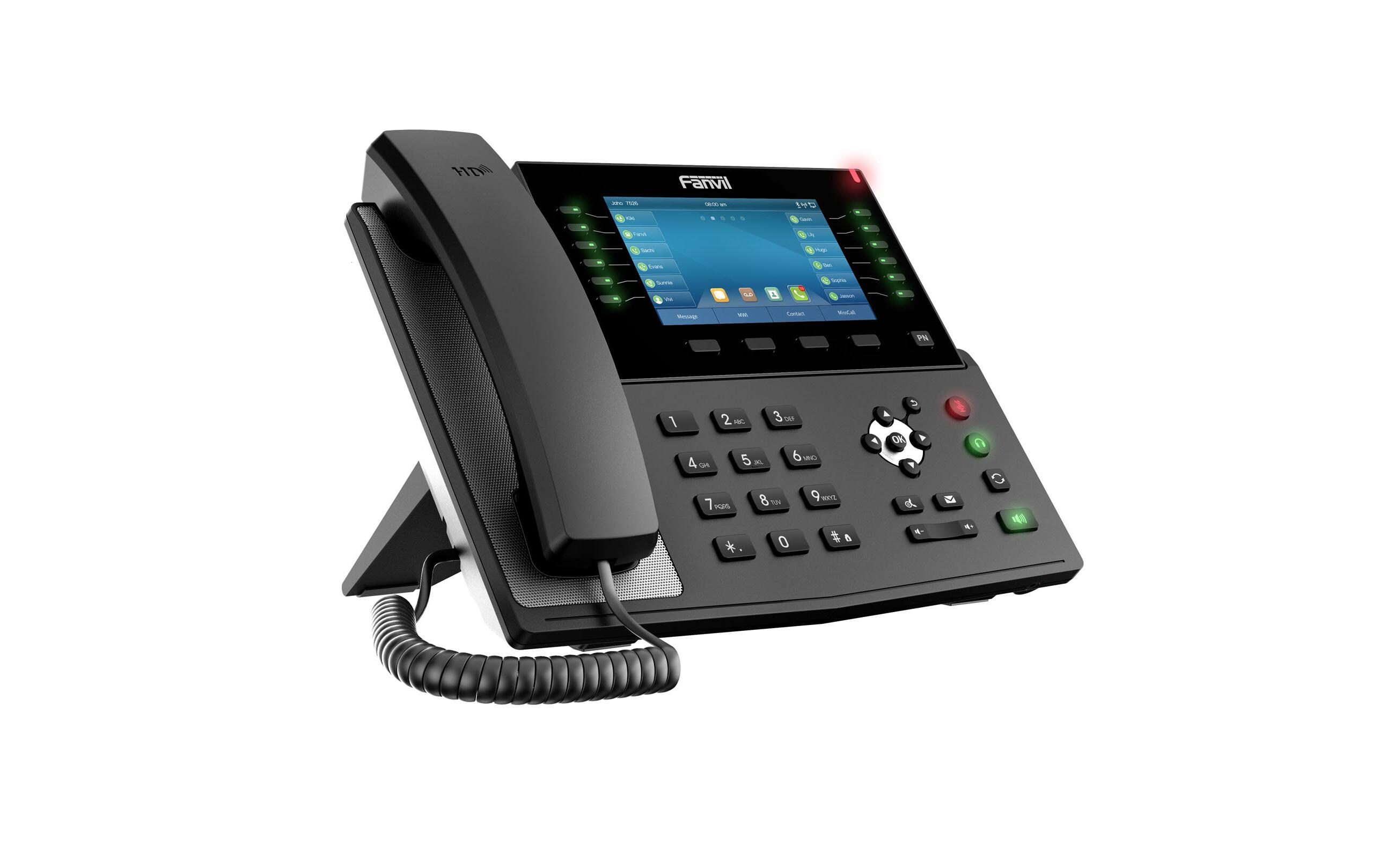 Tischtelefon X7C Schwarz<br>Fanvil X7C Enterprise IP-Telefon