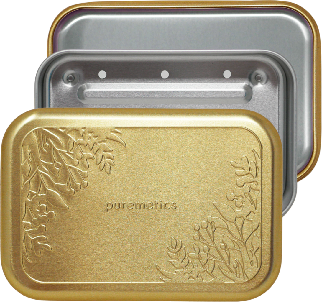 puremetics  Seifenbox mit Abtropfeinsatz
