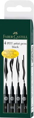 Faber Castell Pitt Art Pens set of 4