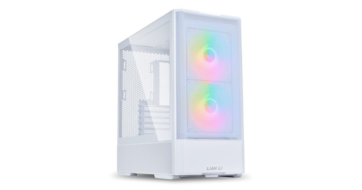 Lian LiLancool 207 midi tower behuizing  (Wit | 2x USB-A | 1x USB-C | Tempered Glass)