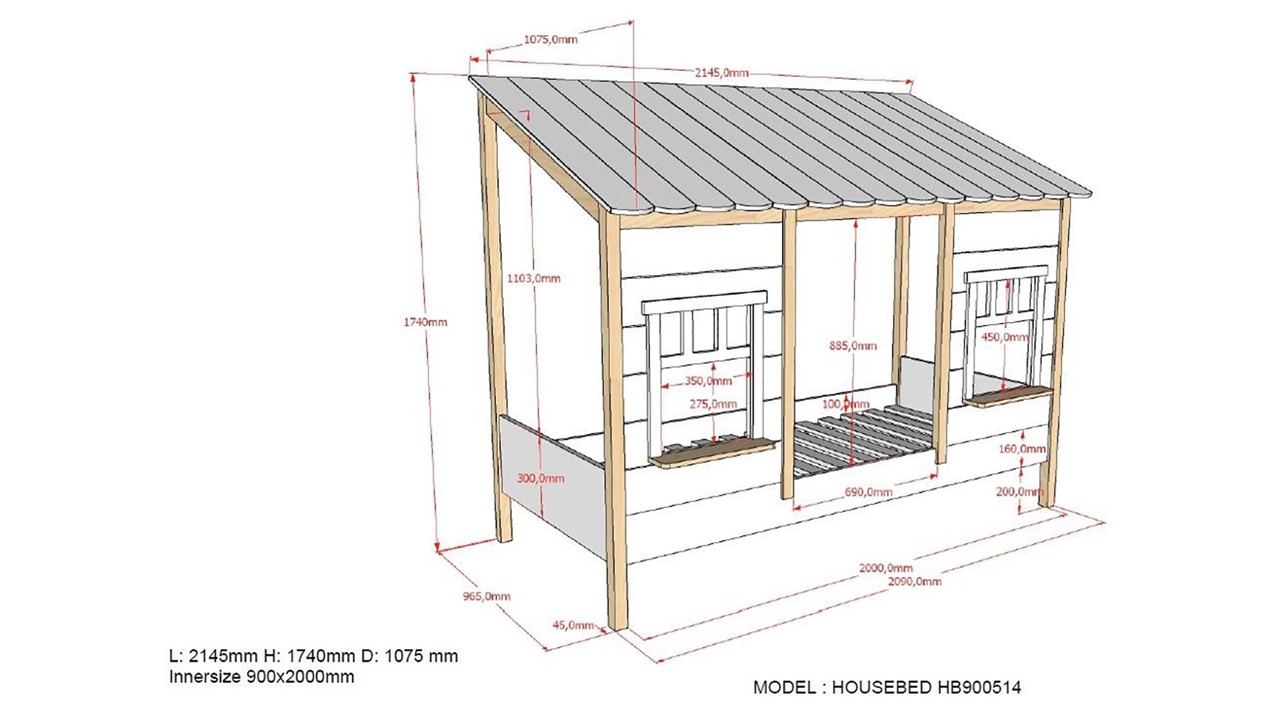 HuisBed 05 wit