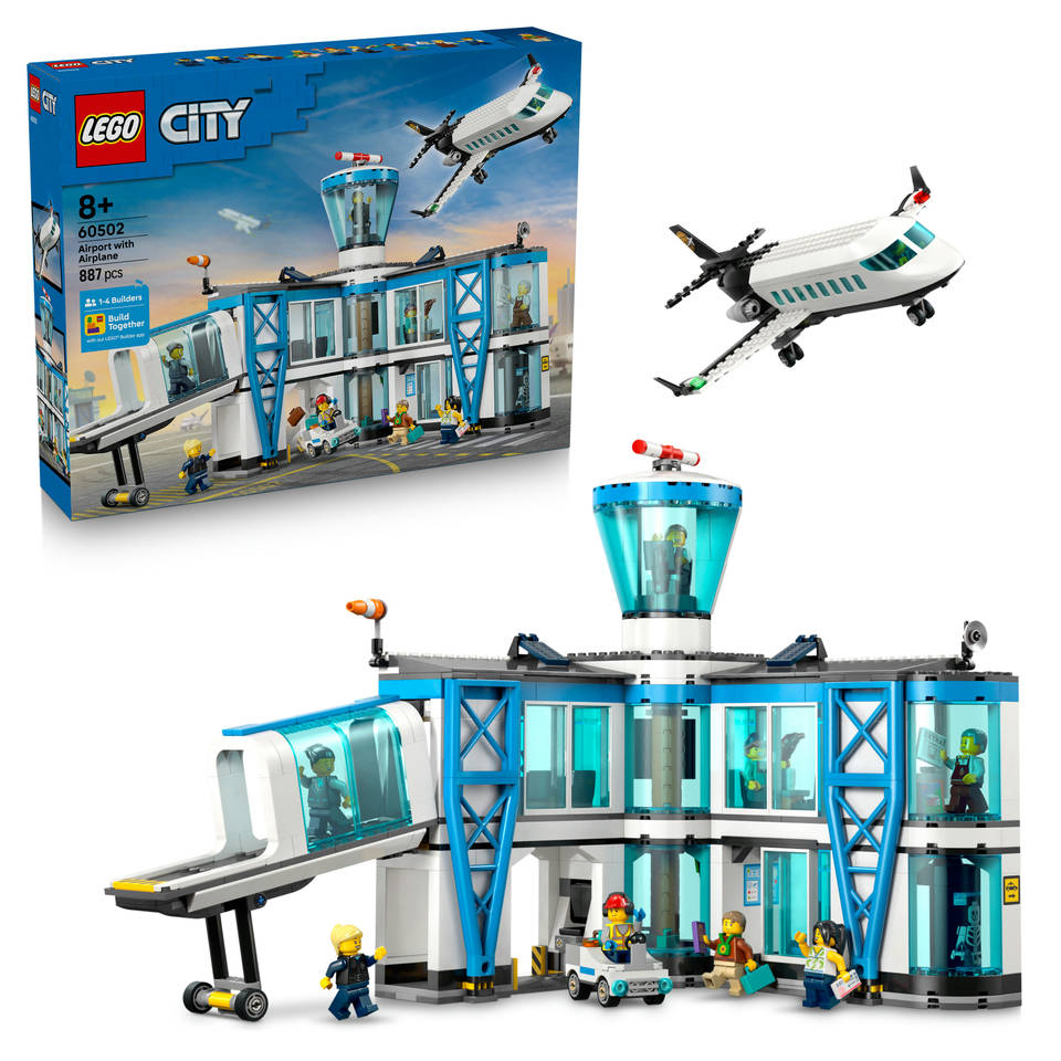 LEGO City luchthaven met vliegtuig 60502