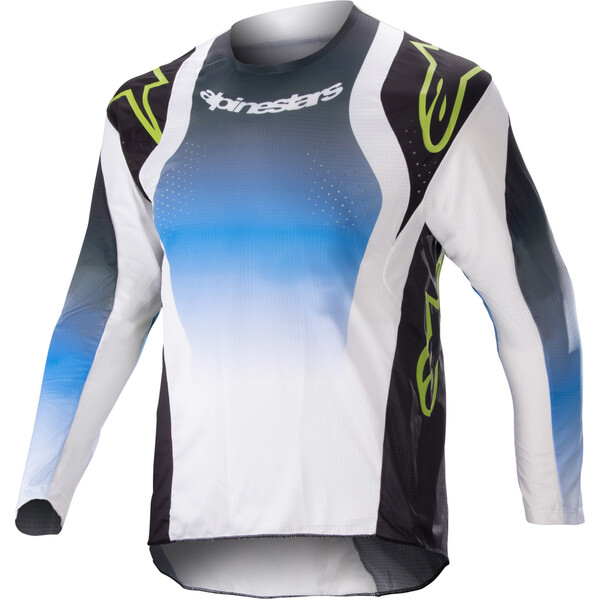 Alpinestars - Maillot enfant Kids Racer Push Blanc / Noir / Bleu
