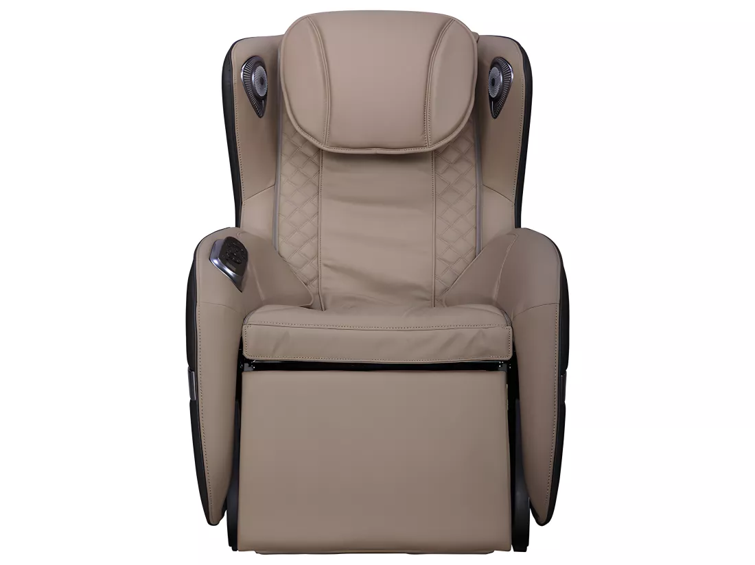 Fauteuil massant KASOU en simili avec LEDs - Système zéro gravité - Option bluetooth - Beige