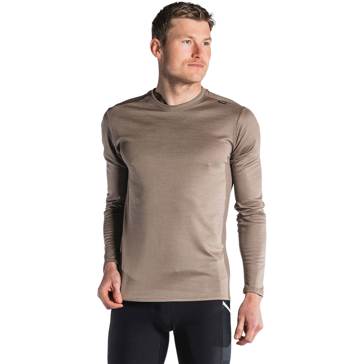 FUSION Technical Langærmet Merinould T-shirt Herre
