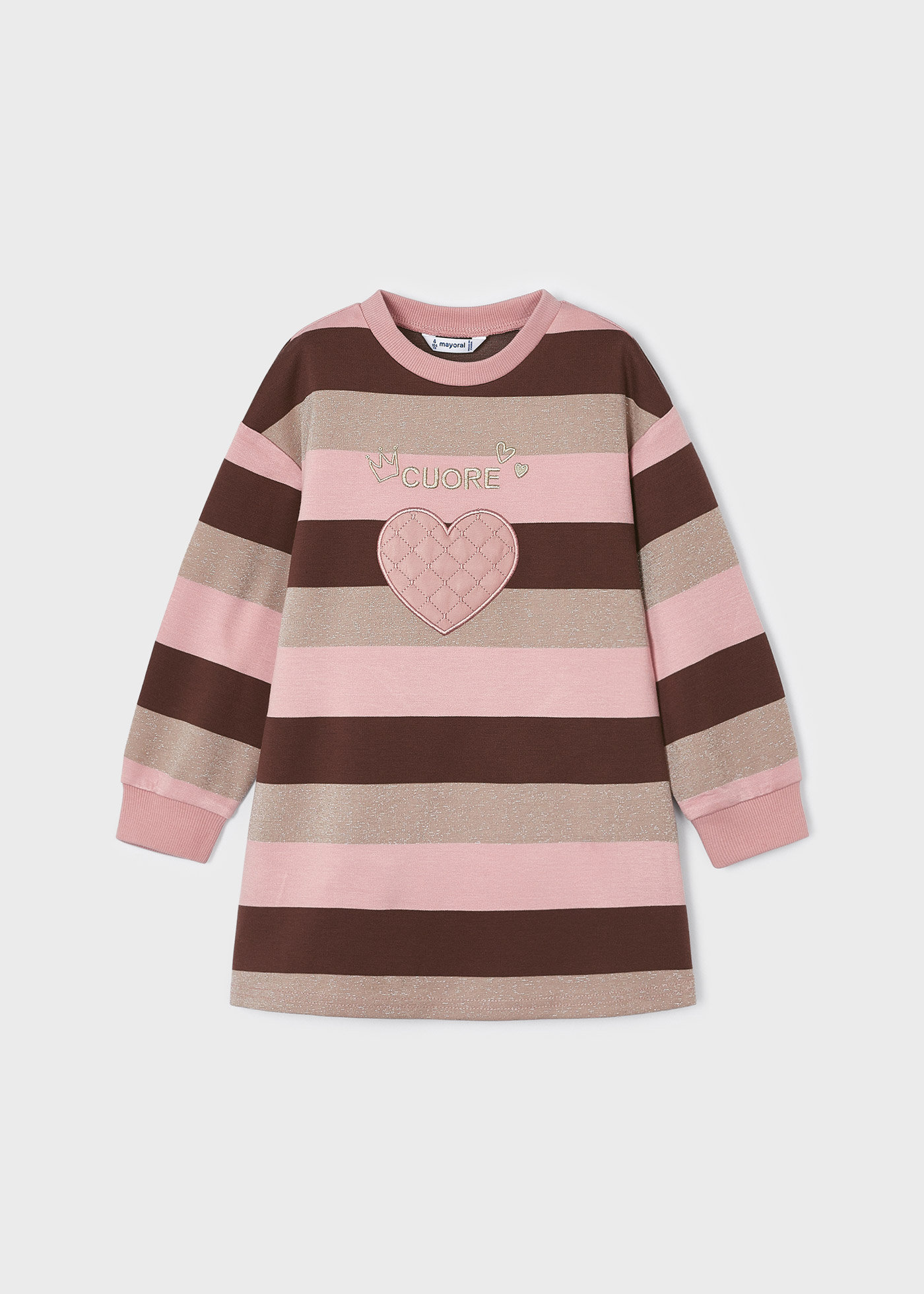 Vestido listrado para meninas