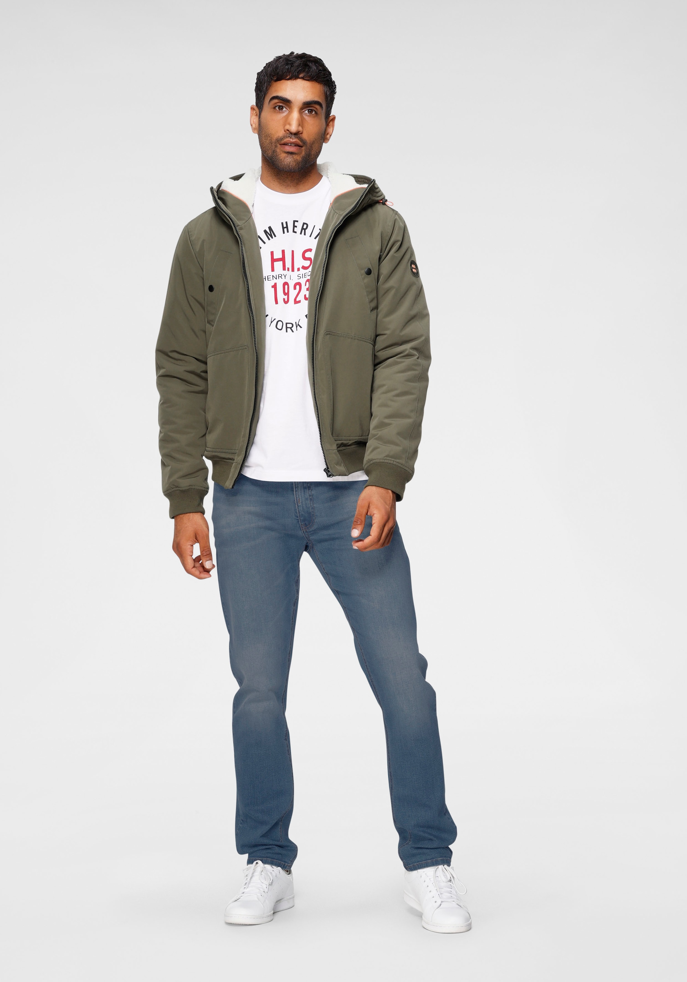 H.I.S Straight-Jeans »DIX«, gerade Beinform,  niedrige Leibhöhe,  Used-Waschung
