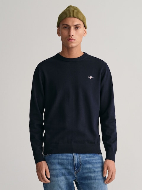 Navy Blue Crew Neck Sweatshirt