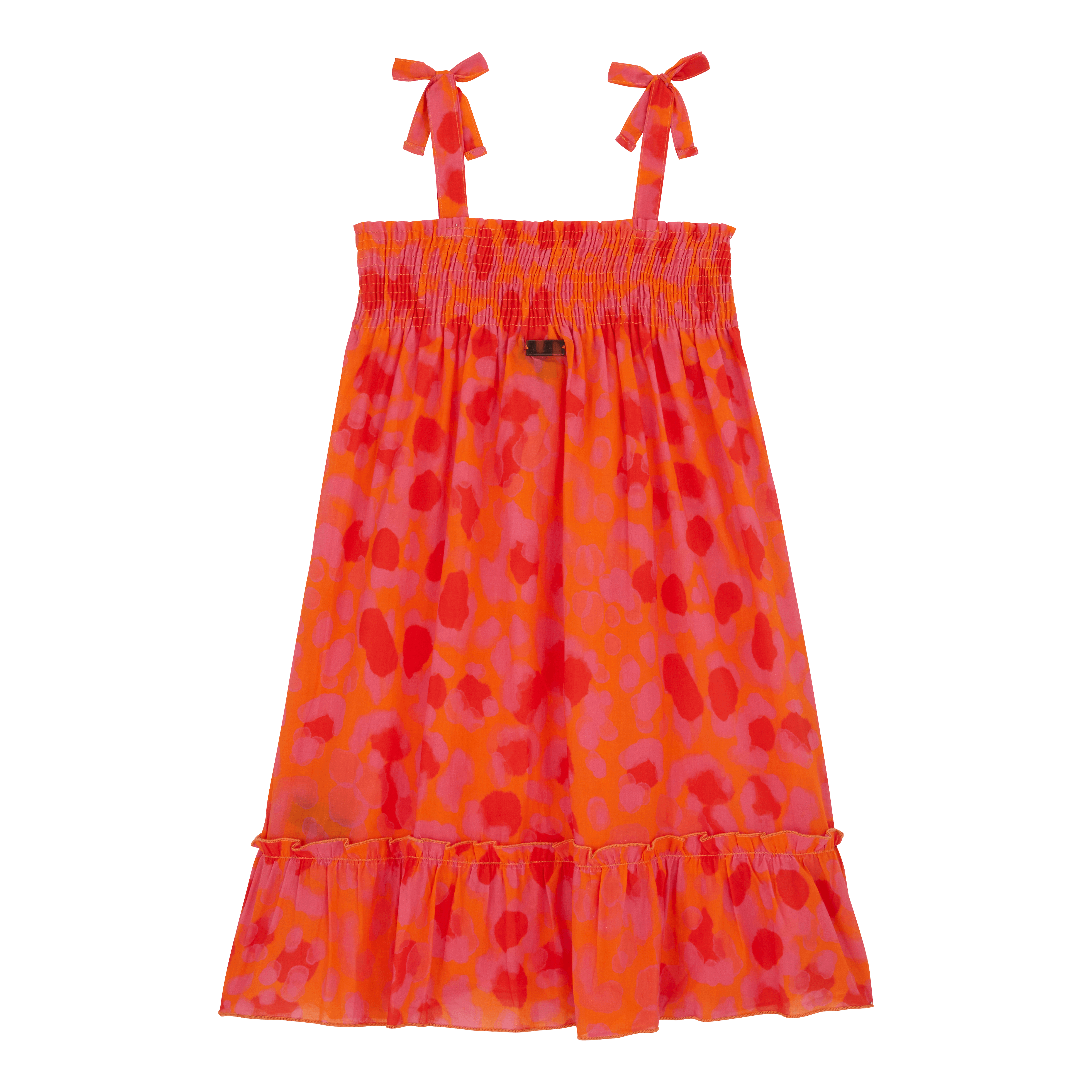 Robe en Coton Organique Fille New Leopard