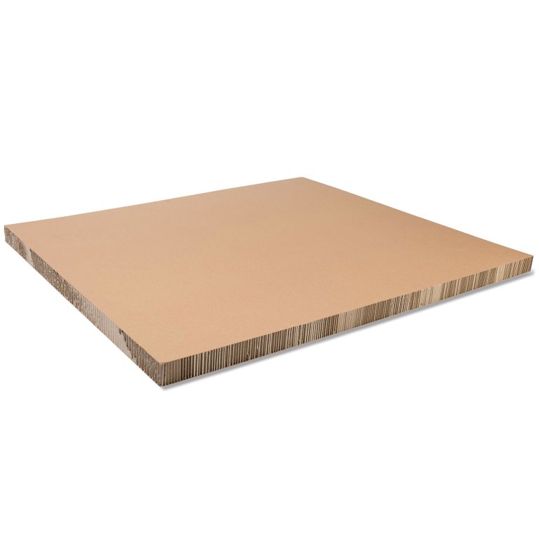 Pappwabenplatte papierkaschiert, Sinuswabe, braun