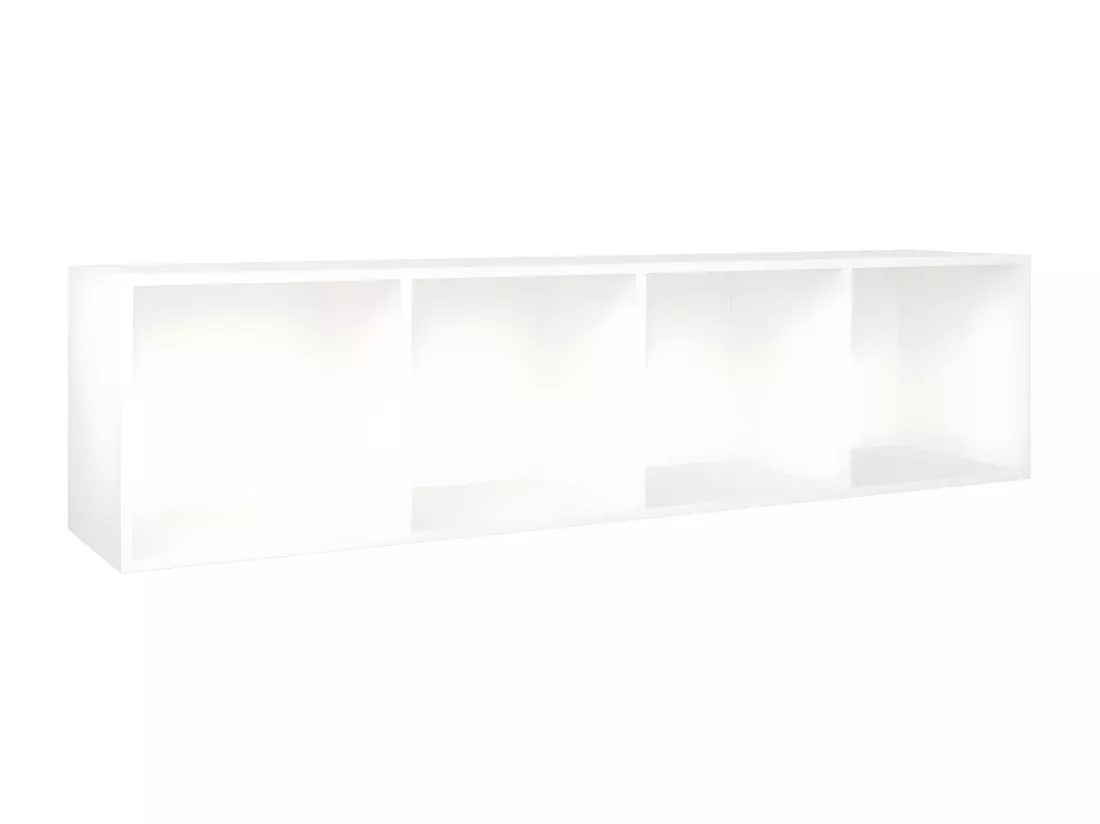 Bibliothèque/Meuble TV Blanc 36x30x143 cm Bois d'ingénierie