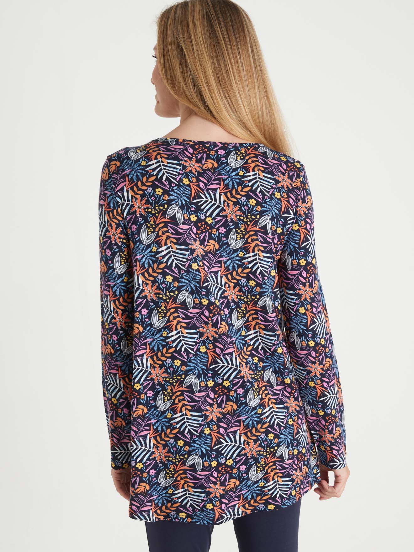 Tee-shirt tunique manches longues