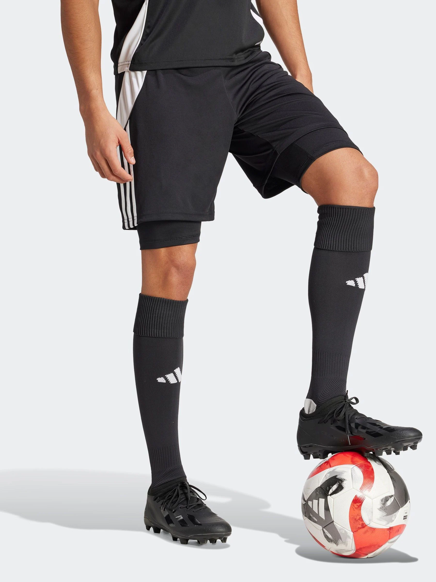 Zwart - Adidas Tiro 24 Training 2-in-1 short