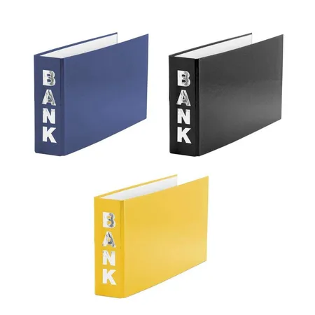Livepac Office Bankordner für Kontoauszüge 140 x 250 mm, 3 Stück in 3 Farben