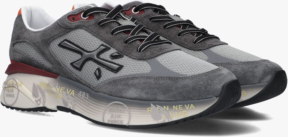 grijze premiata lage sneakers moerun