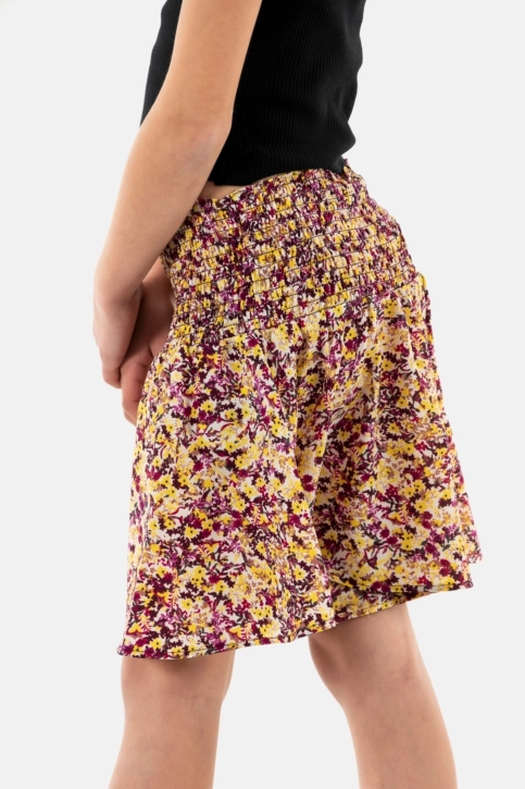 short bermuda Le Temps Des Cerises xangi 2777 yellow flowers