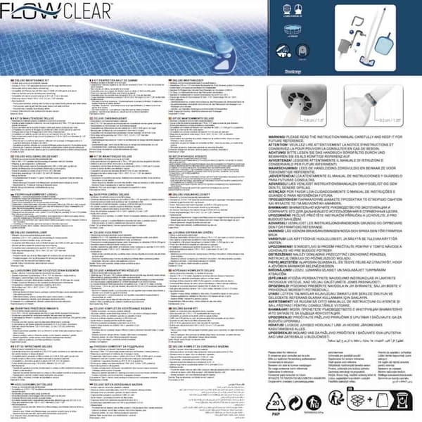 Bestway Flowclear Deluxe vedlikeholdssett til basseng 58237