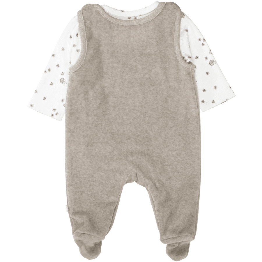STACCATO Strampler+Shirt greige melange