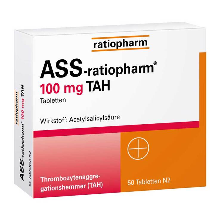 ASS-ratiopharm® 100 mg TAH Tabletten, 100 St