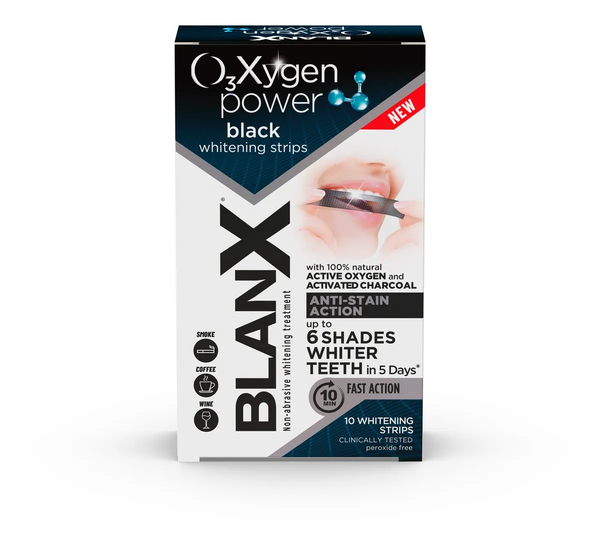 Blanx O3X Strips Black - 10 stk.