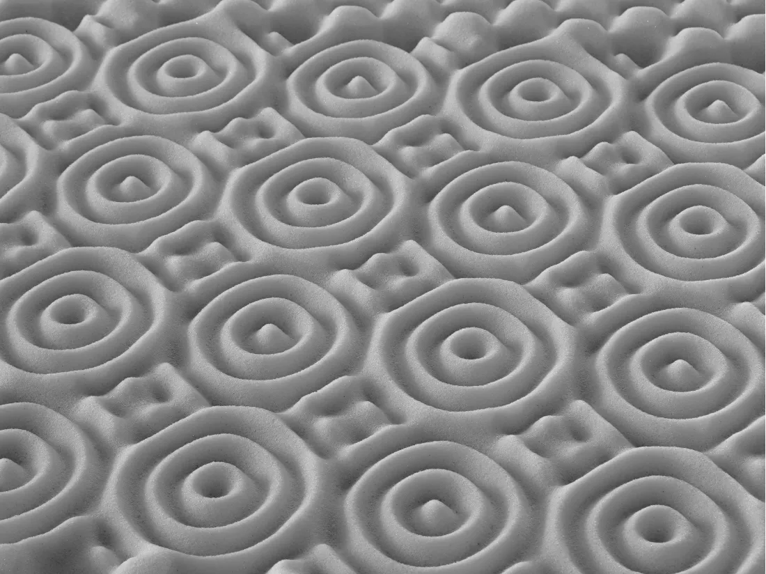 Surmatelas 180 x 200 cm mémoire de forme 7 zones purifiant au charbon ép.5cm - NISIDA de NATUREA