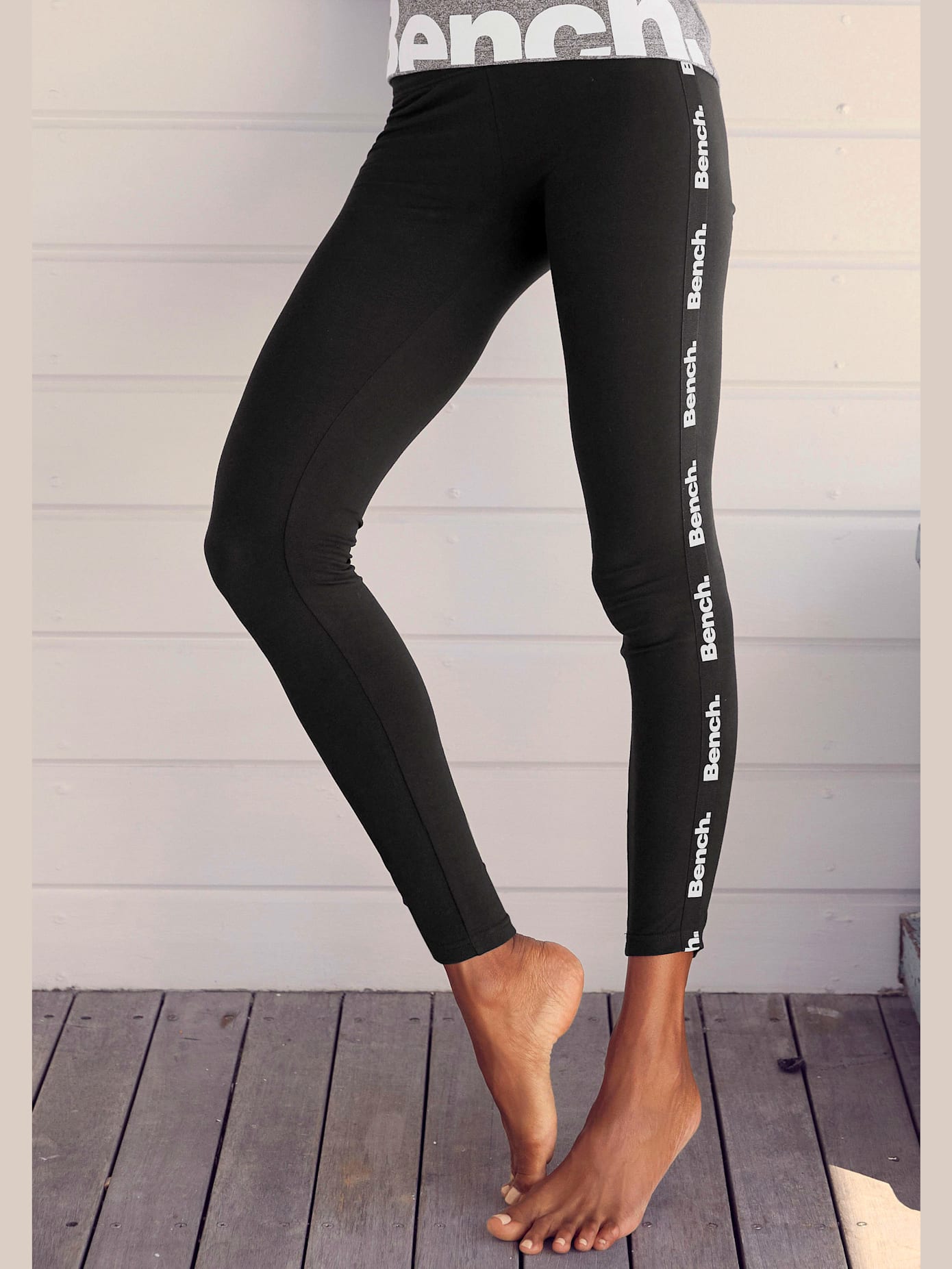 Legging à ceinture élastique extra-large