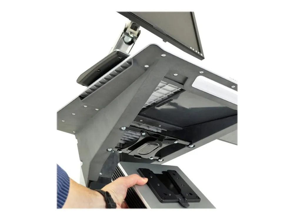 Ergotron Neo-Flex - Vogn med hjul - Constant Force-elevator - for LCD-display/PC-udstyr - aluminium, højkvalitetsplastik, zinkbelagt stål - totonet grå - skærmstørrelse: op til 27