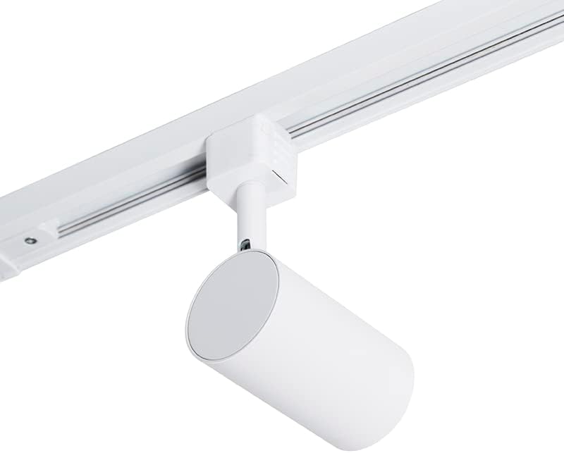 QAZQA - Modern Modernes Schienensystem Komplettset I Spotlight I Deckenspot I Deckenstrahler I Strahler weiß mit 14 Spot I Spotlight I Deckenspot I Deckenstrahler I Strahler I Lampe I Leuchtes 1-phasi
