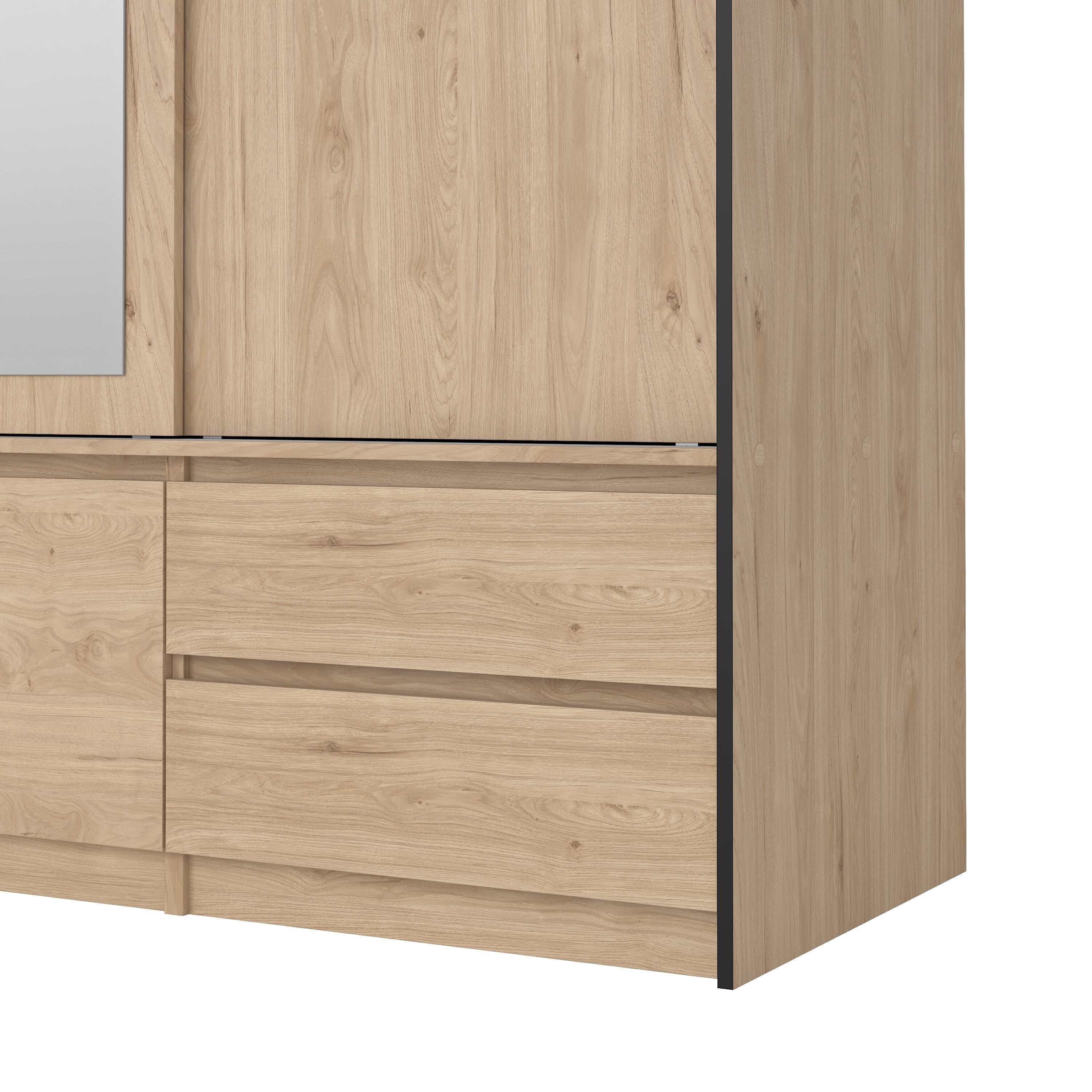 by fonQ basic Slim Kledingkast - B 181,4 - Eiken