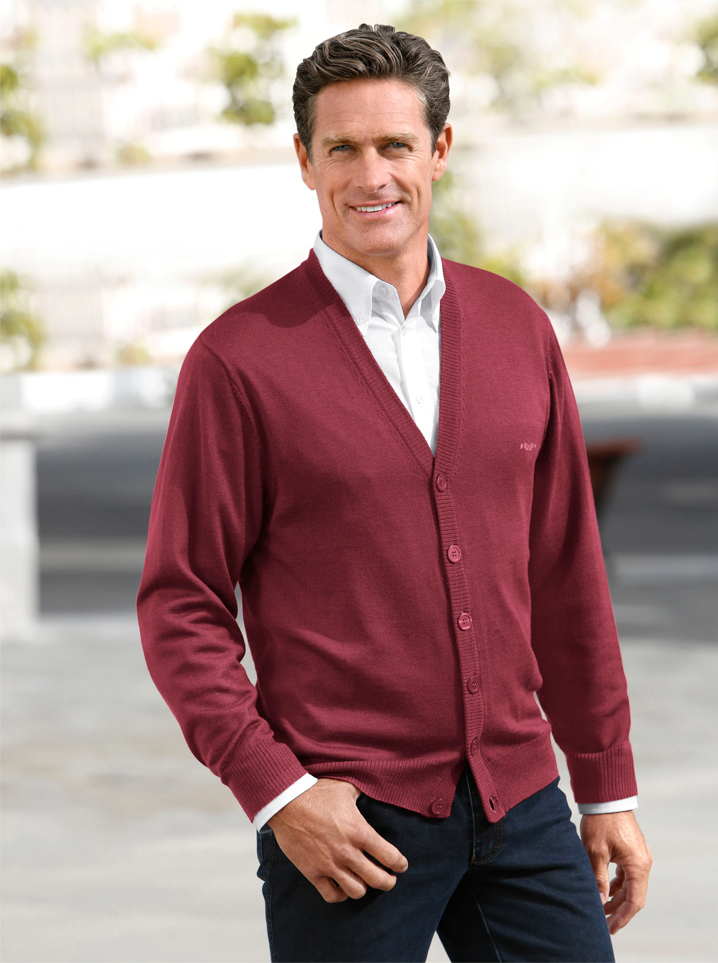 Marco Donati Cardigan in bordeaux