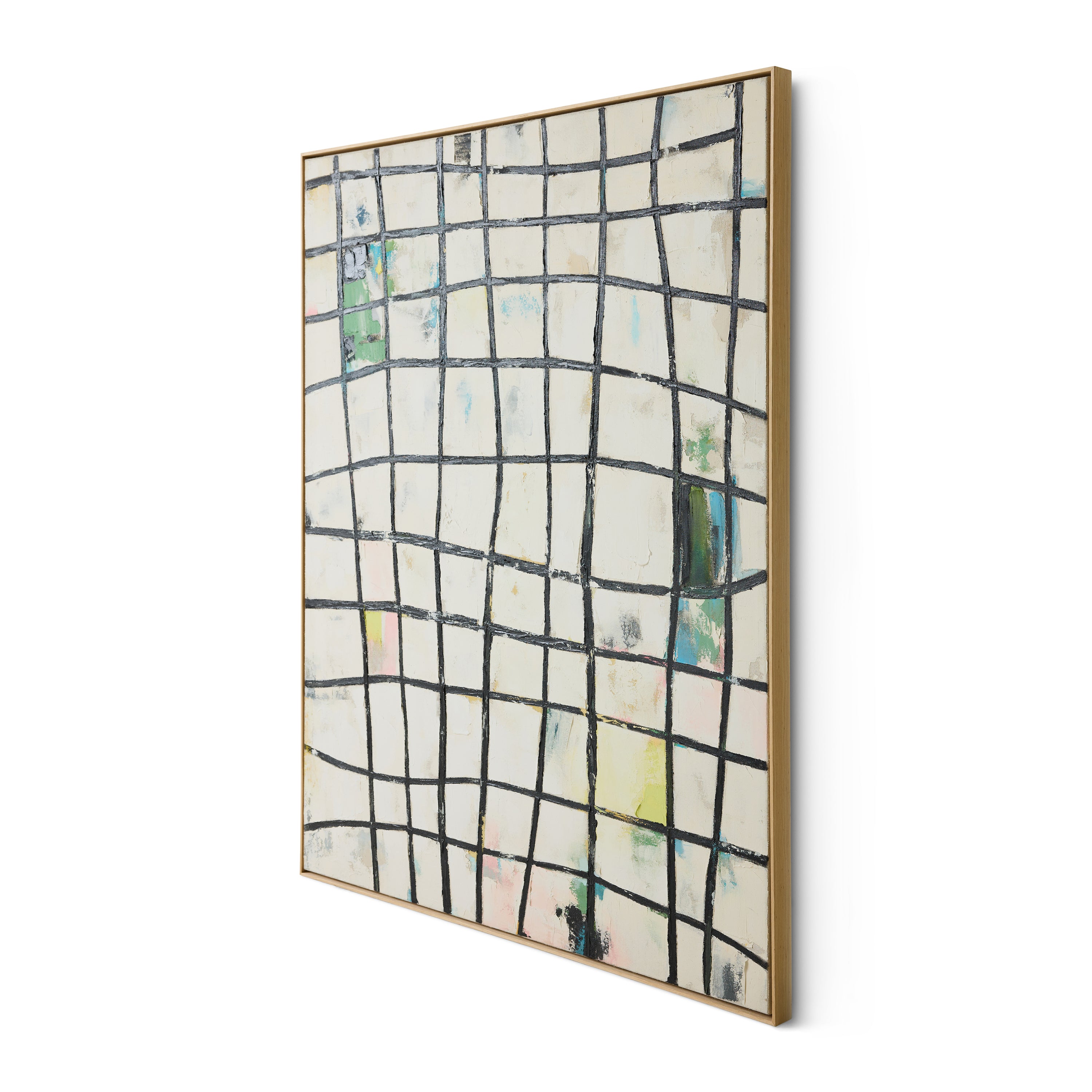 HKliving Framed Artwork Schilderij - 131 x 162 - Wired