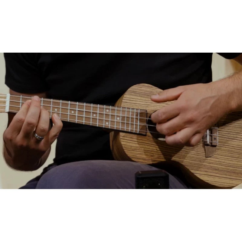 Ortega RFU11ZE-L Timber Series Natural linkshandige E/A concert ukelele met gigbag