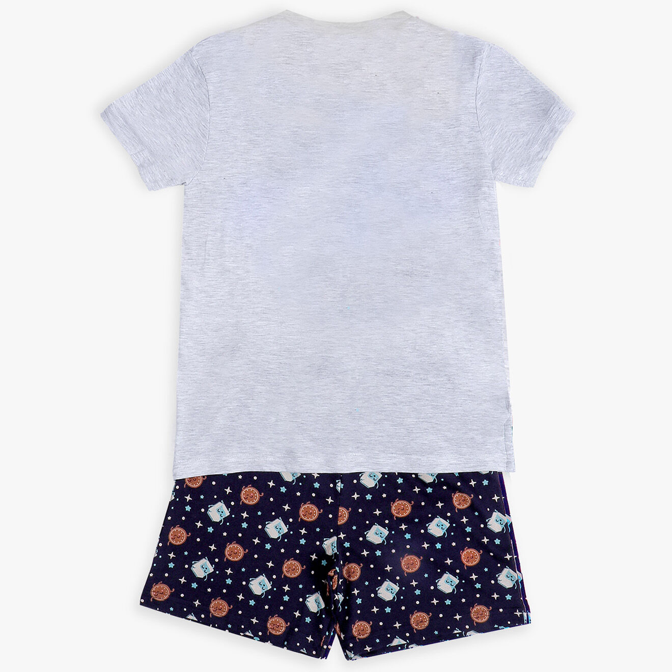 Mr Wonderful Pyjama Avec toi T-Shirt & Short gris/noir