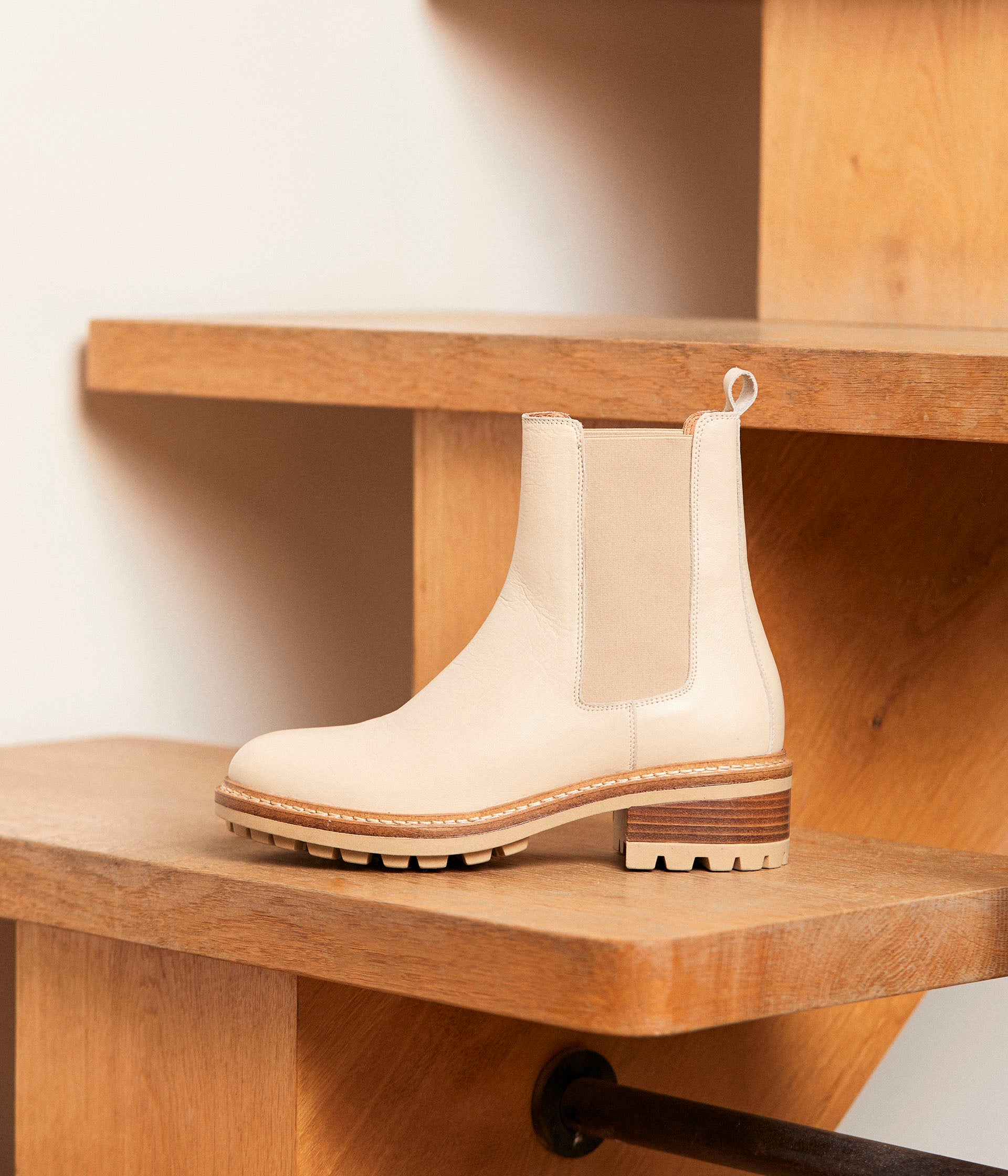 Chelsea boots écrues Calista