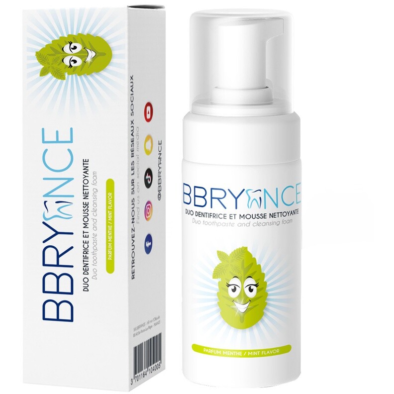 Dentifrice mousse blancheur - Menthe - 50 ml