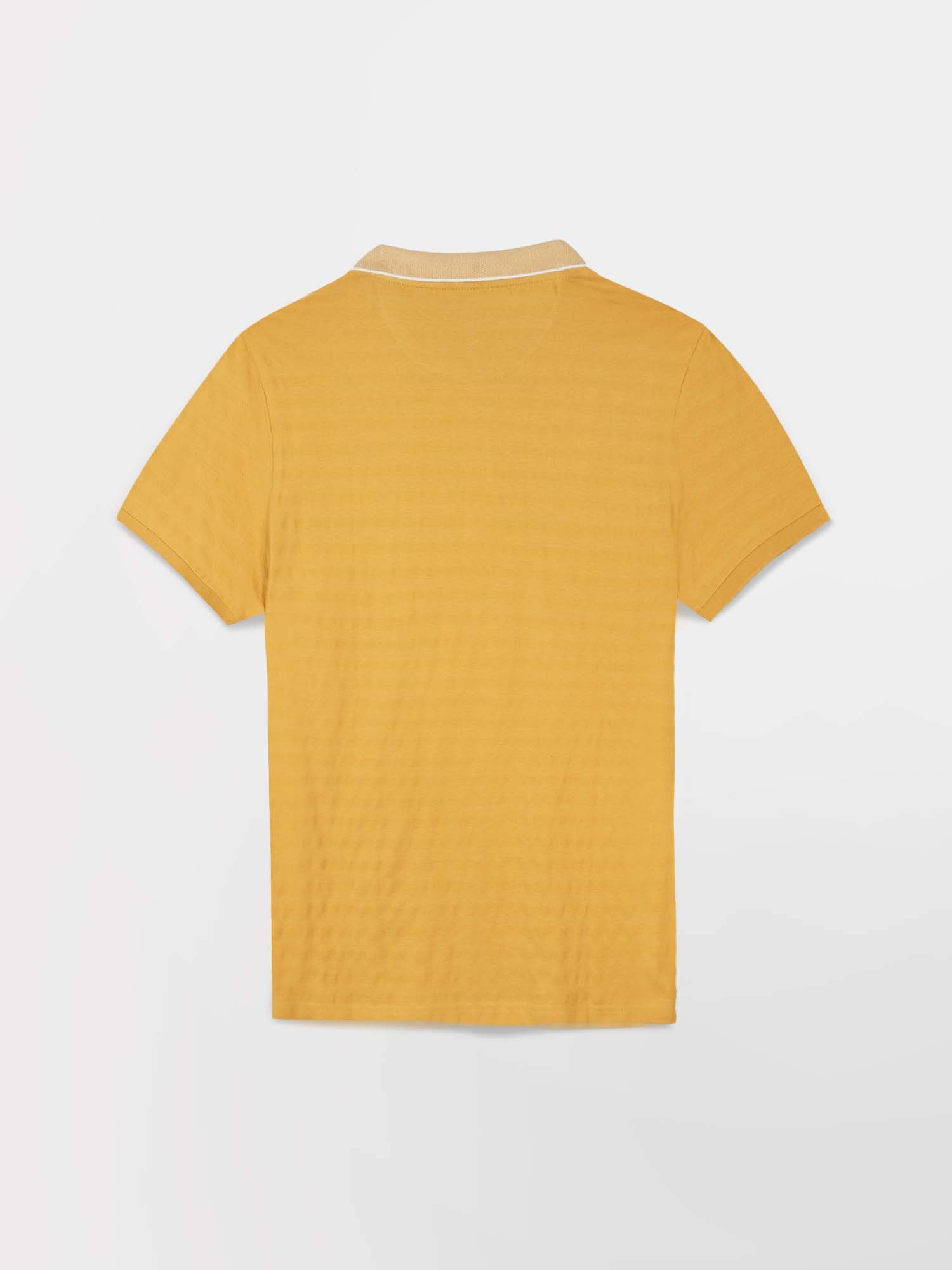 Polo Homme Manches Courtes Jersey Coton Jaune