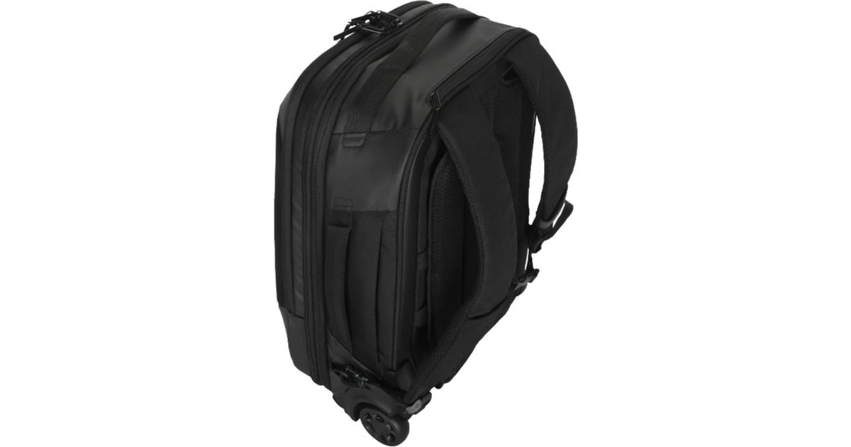 Targus15.6” EcoSmart Mobile Tech Traveler Rolling Backpack trolley  (Zwart)